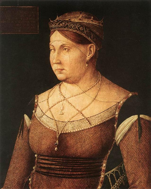BELLINI, Gentile Portrait of Catharina Cornaro, Queen of Cyprus 867 Spain oil painting art